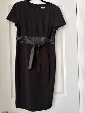 slim fit dress slacks Calvin Klein Womens Faux Leather Long Sleeve Button Dress – ShopCGX